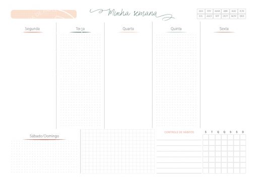 Planner Semanal Minimalista